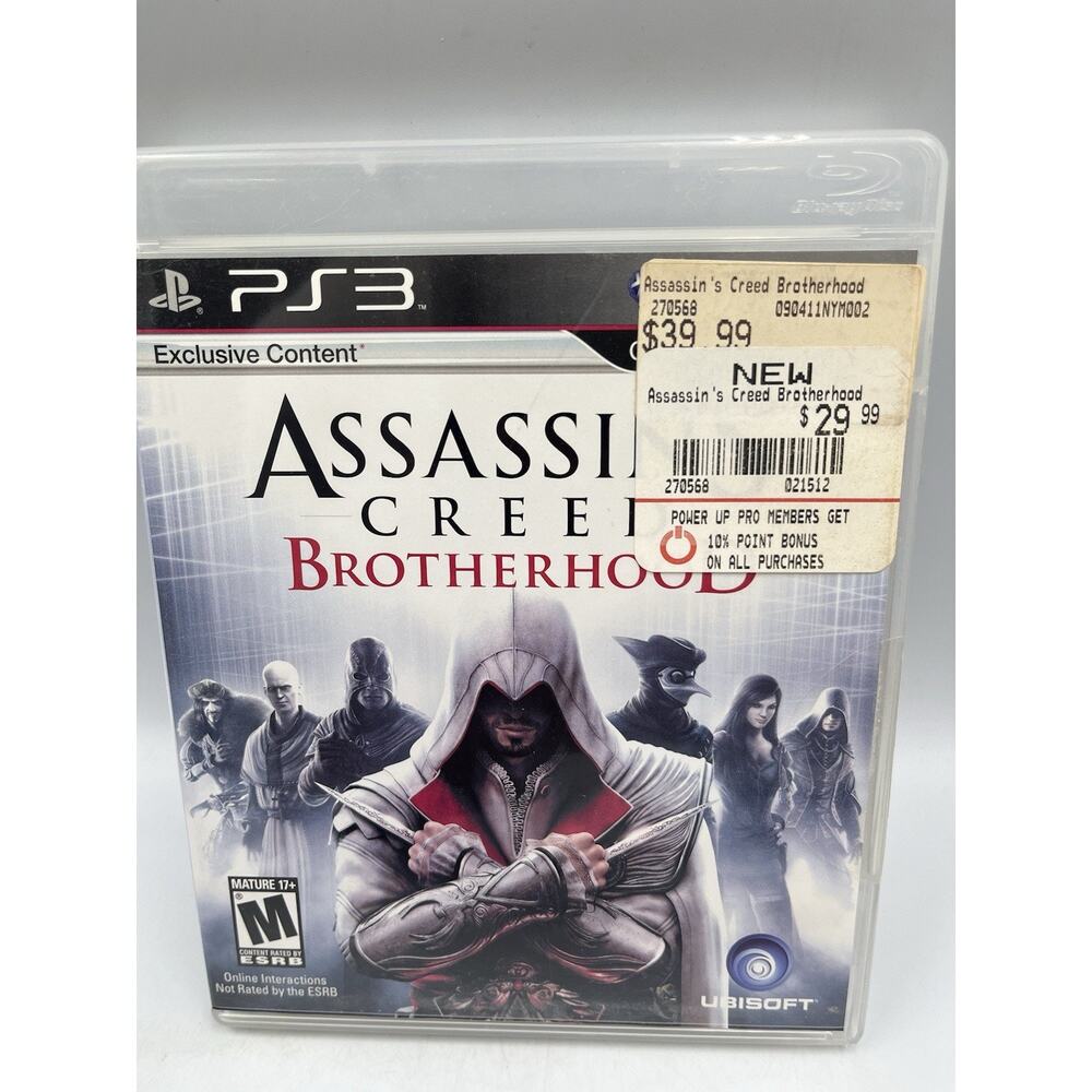 Sony PlayStation 3 Assassin's Creed Brotherhood 2010 Video Game PS3 Complete